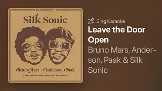 Bruno Mars, Anderson .Paak & Silk Sonic - Leave the Door Open 🎙️ Apple Music Sing Karaoke