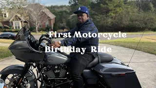 First Time Riding His Harley Davidson *Birthday Celebration*