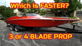 3 BLADE VS 4 BLADE PROPELLER - which is FASTER?
