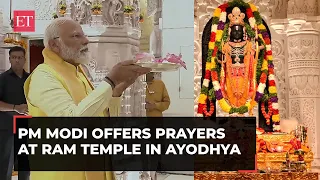 PM Modi offers prayers at Ram Mandir in Ayodhya; first visit after 'Pran-Pratishthan' ceremony