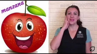 Vocabulario de frutas en Lengua de Señas Mexicana