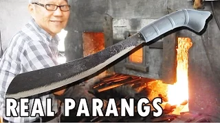 How blacksmiths make parang machetes in Malaysia