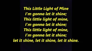 THIS LITTLE LIGHT OF MINE Lyrics Words text trending Gospel Spiritual sing along song
