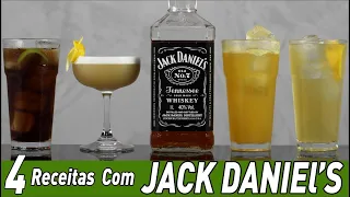 Coquetéis com JACK DANIELS 4 Receitas