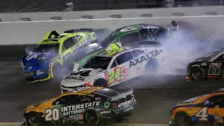 MASSIVE CRASH DURING THE 2024 NASCAR DAYTONA 500 DUEL RACE 2