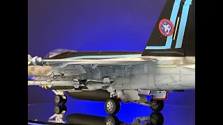 F/A 18 SUPER HORNET TOP GUN MAVERICK VERSION BY REVELL FULL BUILD 1st attempt @ plane model