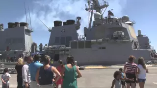 USS Ross Returns to Rota as USS Donald Cook Departs: July 22, 2015