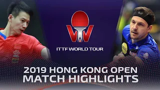 Timo Boll vs Zhou Yu (HD Highlights) | 2019 ITTF World Tour Hong Kong Open