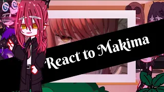 Anime Characters react to Makima||part 2||Chainsaw man||