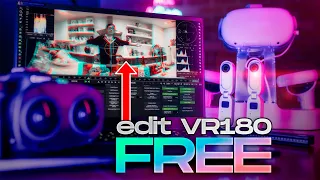 How to Edit VR180 FREE on ANY Camera - Canon R5C, 2X Insta360 GO 3, RED V-Raptor or GoPro