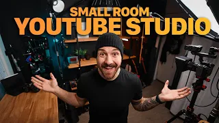 Welcome To My TINY 9x9 Foot Youtube Studio Setup Tour - Gear, Lighting, Audio, Color Grade, & MORE!