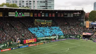 Timbers Army unveils WrestleMania-themed tifo ahead of Timbers-Whitecaps game