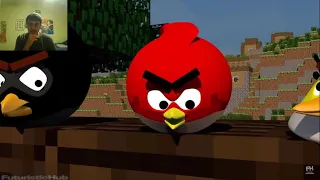 Dan The Man Reacts to Angry Birds in Minecraft