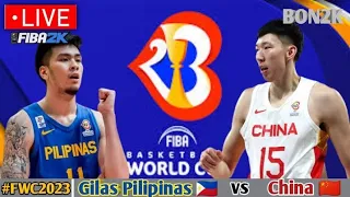 Live Now: Gilas Pilipinas vs China | FIBA WORLD CUP | Jan. 23, 2023 | FIBA2K Simulation Game Only