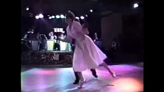 Frankie Manning dances with Loren Schoenberg's Big Band