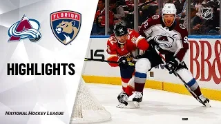 NHL Highlights | Avalanche @ Panthers 10/18/19