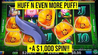 HUFF N EVEN MORE PUFF SLOT! Wolves were ALIVE! A $1,000 SPIN!