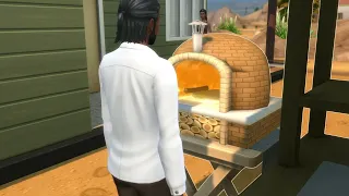 Rustic pizza oven Chef Hustle pack sims 4.