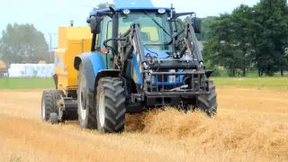 Belarus i Sipma oraz New Holland T5040 i New Holland BR6090, czyli Akcja słoma 2013! Straw! FULL HD