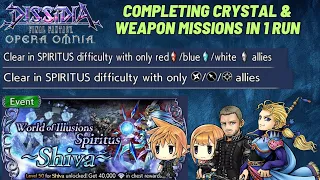 DFFOO [GL] WoI Spiritus Shiva, Completing both Weapon AND Crystal missions in ONE run!