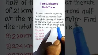 Train Maths | Time & Distance Short Tricks| Maths Tricks| Train Problem Maths | #shorts