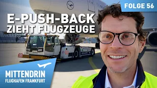 Across the apron with an electric tow tractor | Right in the middle - Frankfurt Airport 56