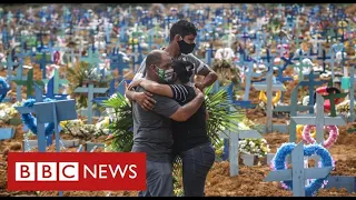 Half a million Covid deaths in Brazil as calls grow for President to be impeached - BBC News