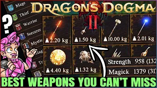 Dragon's Dogma 2 - BEST OP Weapons For EVERY Vocation You NEED - 10 POWERFUL Early Weapons Guide!