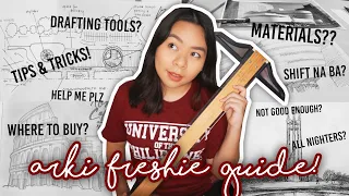 What Every Arki Freshie Needs to Know (Tools, Tips, Techniques!)