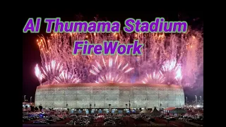 Al Thumama Stadium FireWork at Emir Cup Final.