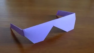 How to make original paper glasses origami