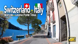 Lake Lugano, Switzerland 🇨🇭 Driving from Morcote, Switzerland to Lavena Ponte Tresa, Italy