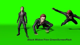 Black Widow Free GreenScreen Pack