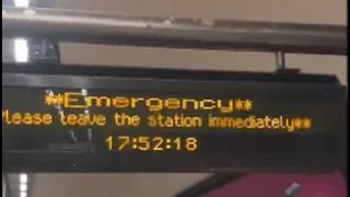 Fire alert as panic ensues underground station