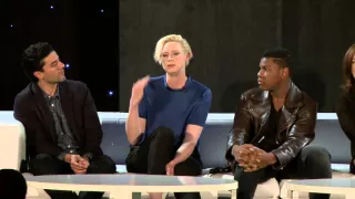 Star Wars The Force Awakens Press Conference - Harrison Ford, John Boyega, Gwendoline Christie-6