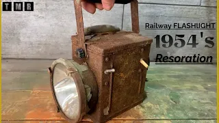 Vintage Railroad Flashlight Restoration @themegarestoration