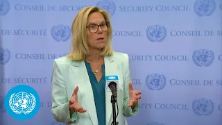 UN Senior Official on Gaza - Media Stakeout | Security Council | United Nations