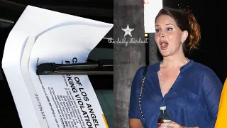 Lana Del Rey Freaks Out When Seeing $80 Parking Ticket On Her Car Windshield!