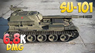 SU-101 - 4 Kills 6.8K DMG - Sweaty! - World Of Tanks