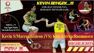 KEVIN TENGIL BENGEK..!! Marcus Gideon/Kevin Sanjaya vs Kim Astrup/Rasmussen | World Tour Finals 2021