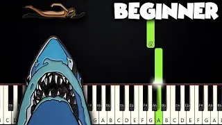 Jaws Theme | BEGINNER PIANO TUTORIAL + SHEET MUSIC by Betacustic