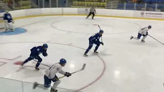 Arshdeep Bains shift at Development Camp scrimmage.