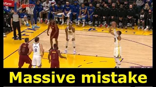 Rondo's massive mistake - Cavs vs Warriors | NBA 2022 - Klay is back