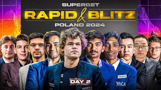 Gukesh vs Magnus Carlsen | Superbet Grand Chess Tour 2024 Day 2