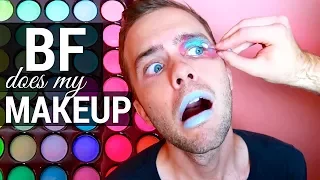 BOYFRIEND DOES MY MAKEUP