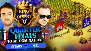 MbL vs Sitaux KING OF THE DESERT 5 Quarterfinals #ageofempires2