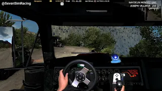Transported a TRACTOR through the mountain in ATS | Logitech G27