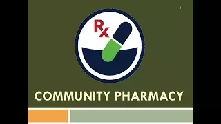 Community Pharmacy lectures