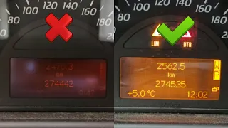 Replace LCD display Mercedes w203