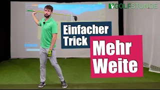 Mehr Schlagweite – Einfacher Trick, um längere Bälle zu schlagen (Golfschwung)